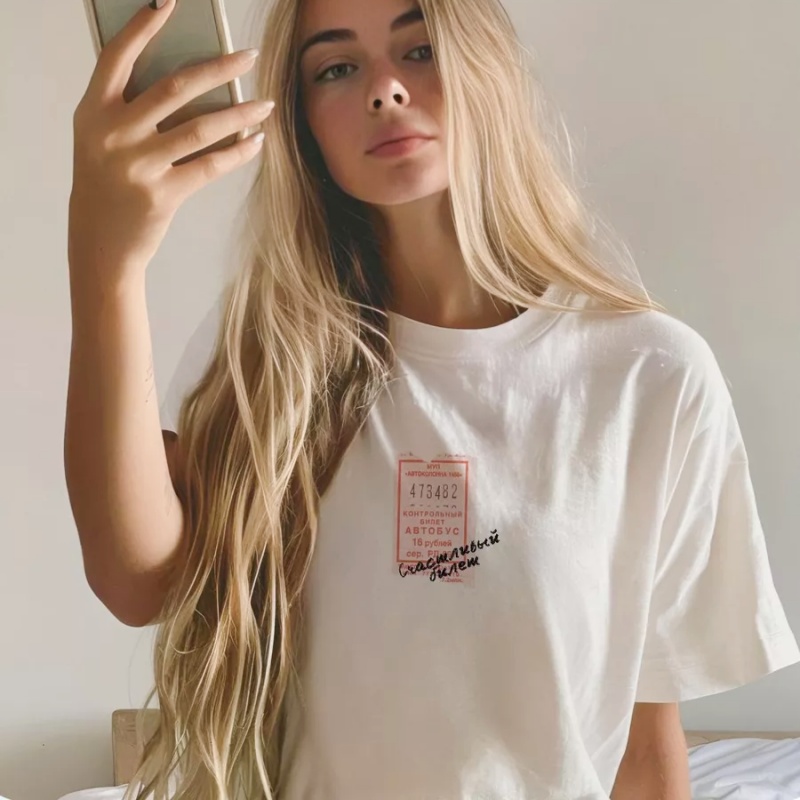 Streetwear Russian Brand - T-shirt grafiche chic di marca retrò