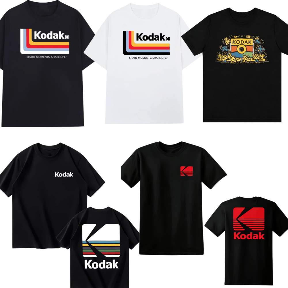 Streetwear Brand Shirts - T-shirt Multifunzionale Kodak Film Streetwear 2026