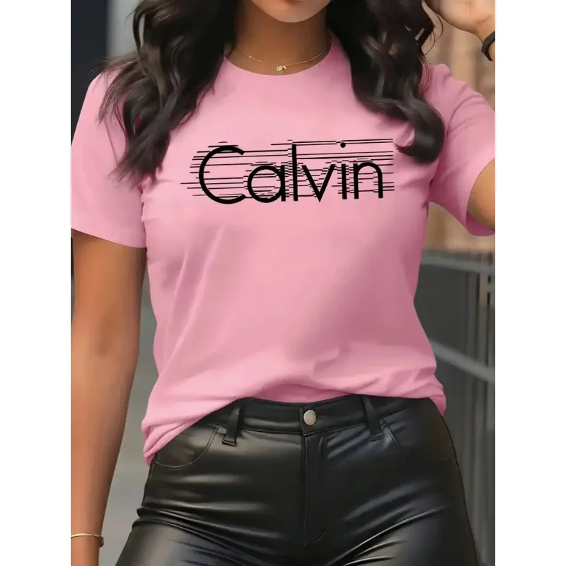 Streetwear Brand Shirts - Calvin T-shirt da donna per il