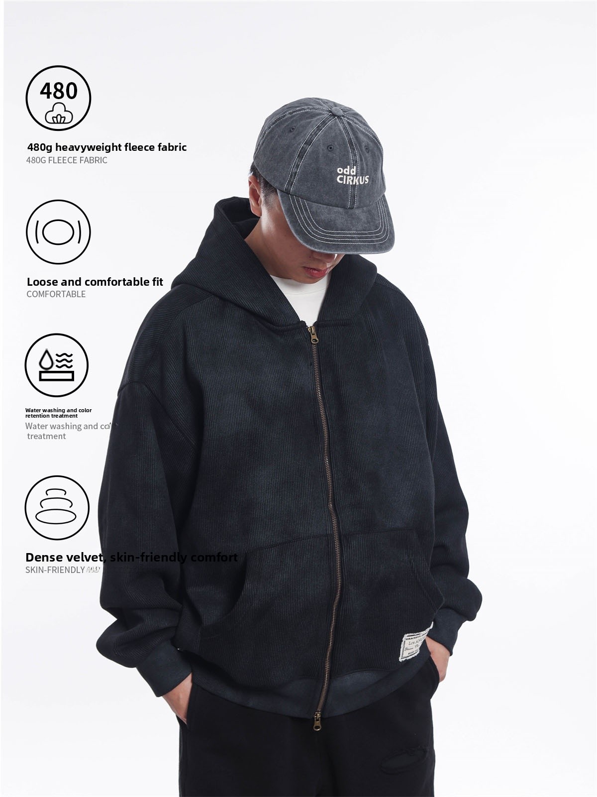 Felpa con Cappuccio Stile Giap - Streetwear Brand Hoodies recensione e prezzo
