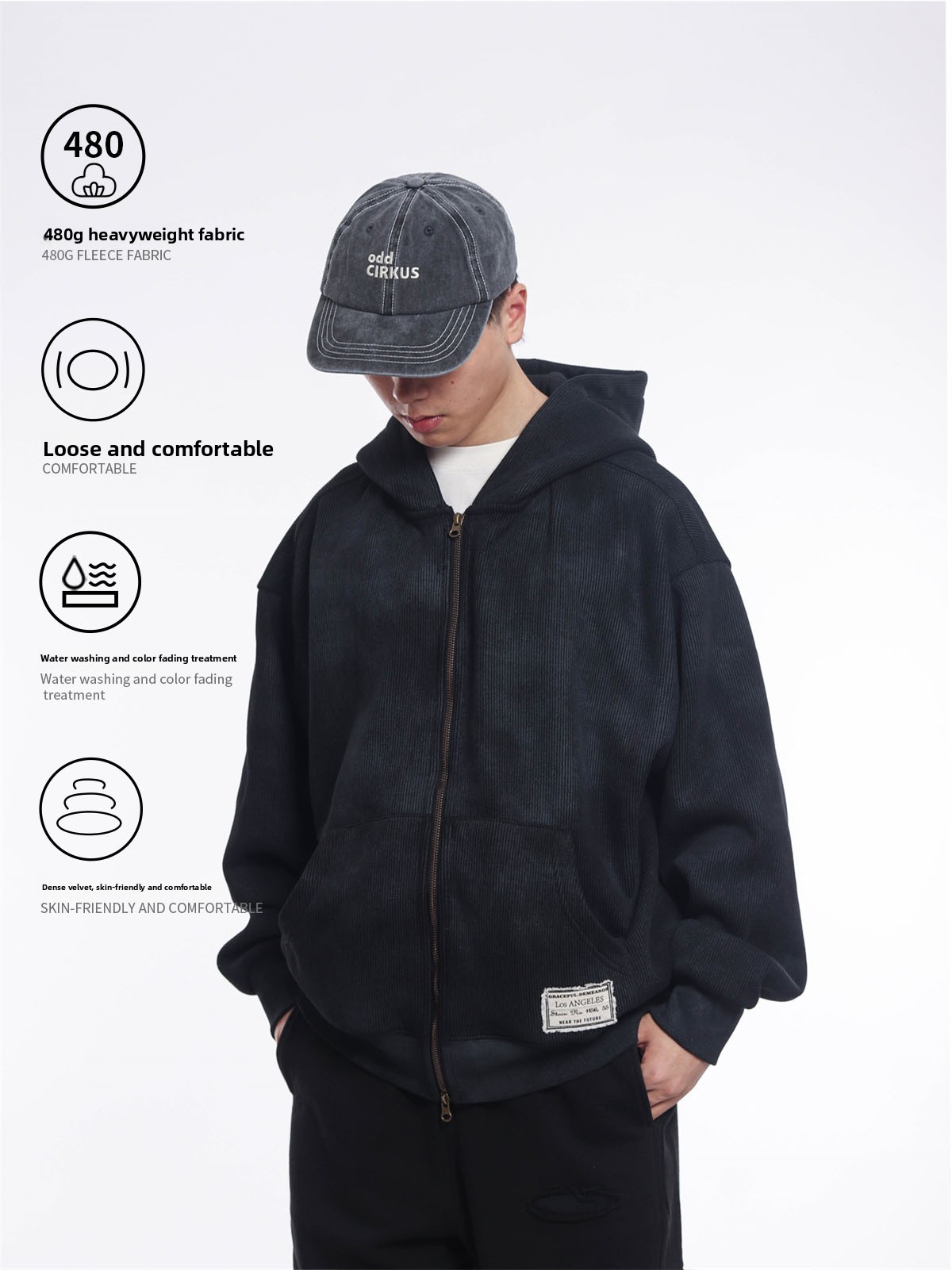 Felpa con Cappuccio Stile Giap - Streetwear Brand Hoodies recensione e prezzo